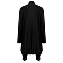 New Fashion Women Cardigan Long Sleeves Open Front Solid Color Outerwear Purple/Black