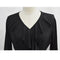 Sexy Women V Neck Long Sleeves Plus Size Dress Ruffles Irregular Hem Big Size Solid Maxi Dress Black