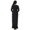 Sexy Women V Neck Long Sleeves Plus Size Dress Ruffles Irregular Hem Big Size Solid Maxi Dress Black