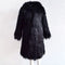 Women Faux Fur Jacket Solid Color Hooded Long Sleeve Fluffy Hairy Warm Winter Slim Long Outerwear