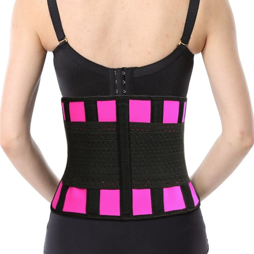 Women Waist Cincher Hot Shaper Body Trainer Slimming Belt Boned Corset Underbust Shapewear Rose