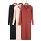 New Women Knit Dress Runway Dress Sweater Slim Ribbed Stretchy Hollow Out Long Bodycon Brief Dress Beige/Black/Burgundy