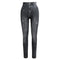 Women Leggings Faux Denim Jeans Printed Skinny Trousers Casual Tights Stretch Slim Pencil Pants