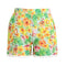 Women Shorts Colorful Floral Print Elastic High Waist Pom Pom Wide Legs Slim Casual Beach Wear