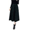 Winter Women Plaid Skirt Woolen High Elastic Waist Elegant A-Line Vintage Warm Midi Skirts