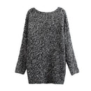 New Women Knitted Sweater Solid Color Batwing Long Sleeve Loose Warm Jumper Coat Pullover Knitwear