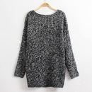 New Women Knitted Sweater Solid Color Batwing Long Sleeve Loose Warm Jumper Coat Pullover Knitwear