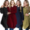 Women Plus Size Shirt Dress Burning Flowers Hollow Out Irregular Hem Belted Casual Tunic Long Blouse Top