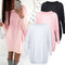 Fashion Women T-Shirt Dress Batwing Sleeve Casual Loose Long Tee Mini Dress