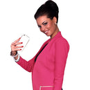 Autumn Spring Business Suit Women Blazer Coat Outwear Long Sleeves High-Low Hem Elegant Jacket