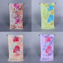 Fashion Women Chiffon Scarf Contrast Floral Print Long Shawl Pashmina