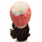 Women Winter Knitted Hat Knit Crochet Faux Fur Pom-Pom Beret Hat Braided Ski Cap