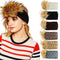 New Women Knitted Headband Faux Fur Trim Elastic Hairband Ear Warmer Hat Headwear