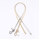 New Fashion Women Belt Bow Clasp Front Stretch Spring Waist Strap Skinny Elastic Waistband Gold/Silver