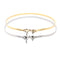 New Fashion Women Belt Bow Clasp Front Stretch Spring Waist Strap Skinny Elastic Waistband Gold/Silver