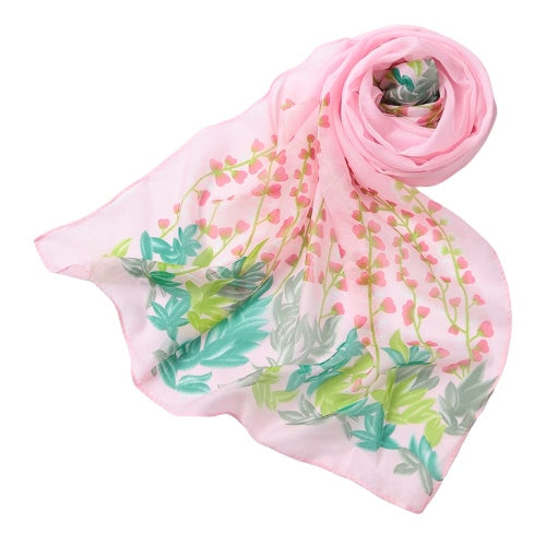 New Fashion Women Chiffon Scarf Print Long Shawl Pashmina Beach Elegant Thin Scarf