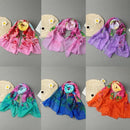 New Fashion Women Chiffon Scarf Colorful Floral Pattern Print Gradient Long Shawl Pashmina Elegant Thin Scarf