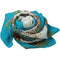 New Fashion Women Chiffon Scarf Folding Fan Floral Print Long Shawl Beach  Pashmina Elegant Thin Scarf