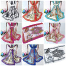 New Fashion Women Chiffon Scarf Folding Fan Floral Print Long Shawl Beach  Pashmina Elegant Thin Scarf