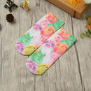 New Fashion Women Socks Cute Cartoon Print Low Cut Ankle Breathable Stretchy Casual Socks