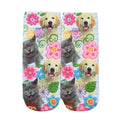 New Fashion Women Socks Cute Cartoon Print Low Cut Ankle Breathable Stretchy Casual Socks