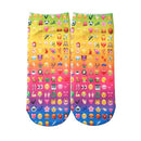 New Fashion Women Socks Cute Print Low Cut Ankle Breathable Stretchy Casual Socks