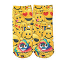 New Fashion Women Socks Cute Print Low Cut Ankle Breathable Stretchy Casual Socks