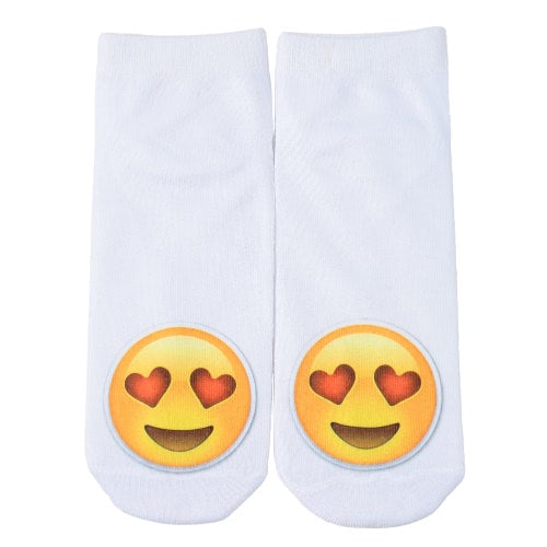 New Fashion Women Socks Cute Print Low Cut Ankle Breathable Stretchy Casual Socks