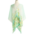 New Women Chiffon Scarf Floral Print Contrast Long Thin Pashmina Silk Shawl Beach Cover Up