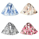 New Fashion Women Silk Scarf Special Pattern Print Long Shawl Elegant Vintage Soft Cape