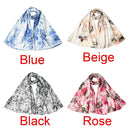 New Fashion Women Silk Scarf Special Pattern Print Long Shawl Elegant Vintage Soft Cape