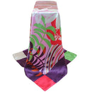 New Vintage Women Scarf Contrast Print Square Design Wraparound Thin shawl Satin Kerchief