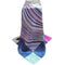 New Vintage Women Scarf Contrast Print Square Design Wraparound Thin shawl Satin Kerchief