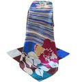 New Vintage Women Scarf Contrast Print Square Design Wraparound Thin shawl Satin Kerchief