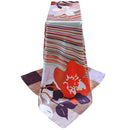 New Vintage Women Scarf Contrast Print Square Design Wraparound Thin shawl Satin Kerchief