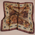 New Fashion Women Square Scarf Contrast Color Print Headband Kerchief Chic Shawl Pashmina