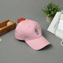 New Fashion Women Men Cap Solid Color Embroidery Pattern Snap Flat Baseball Hip-Pop Cap White/Pink/Black