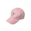 New Fashion Women Men Cap Solid Color Embroidery Pattern Snap Flat Baseball Hip-Pop Cap White/Pink/Black