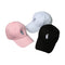 New Fashion Women Men Cap Solid Color Embroidery Pattern Snap Flat Baseball Hip-Pop Cap White/Pink/Black