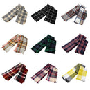 New Fashion Women Pashmina Scarf Plaid Print Tassel Long Shawl Vintage Warm Cape