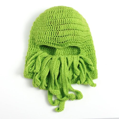 Winter Unisex Beanie Funny Tentacle Octopus Warm Knit Hat Wind-Proof Mask