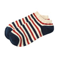 Fashion Men Women Ankle Socks Contrast Flag Stripe Star Thin Breathable Stretch Boat Sock Slippers