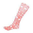 New Fashion Women Long Socks Snowflake Mermaid Deer Santa Claus Print Christmas Socks