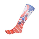 New Fashion Women Long Socks Snowflake Mermaid Deer Santa Claus Print Christmas Socks