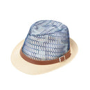 Fashion Boy Girl Straw Hat Contrast Hollow Sheer Mesh Belt Fedora Curly Brim Unisex Baby Kids Panama Jazz Trilby Hat Cap