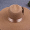 Women Sprint Summer Sun Cap Vintage Wide-Brim Fedora Hats Bowler Floppy Beach Hat Brown