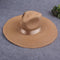 Women Sprint Summer Sun Cap Vintage Wide-Brim Fedora Hats Bowler Floppy Beach Hat Brown