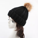 Women Winter Hat Knit Beanie Skullies Pom Pom Causal Warm Outdoor Thick Female Cap