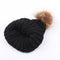 Women Winter Hat Knit Beanie Skullies Pom Pom Causal Warm Outdoor Thick Female Cap