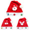 Kid Adult Cheer Christmas Hat Children Santa Claus Reindeer Snowman Cute Cap Party Festival Decoration